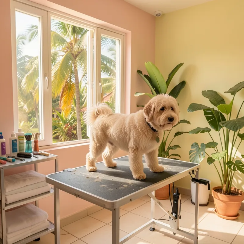 Toilettage chien Guadeloupe : tarifs 2026 et routine climat tropical